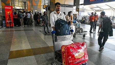 A passenger arriving from West Asia