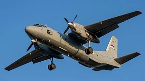 Russian An‑26 military transport aircraft.