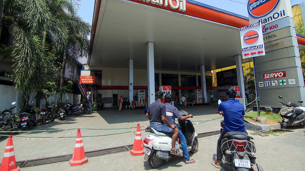 Representational image of a petrol pump.