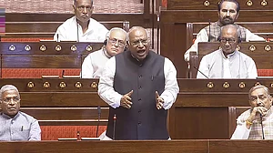 LoP in the Rajya Sabha Mallikarjun Kharge speaks in the House, 1 April