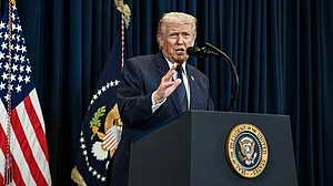 Donald Trump speaks at White House.