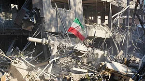 A damaged section of Sharif University