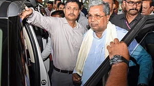 Siddaramaiah arrives at Mangaluru International Airport.