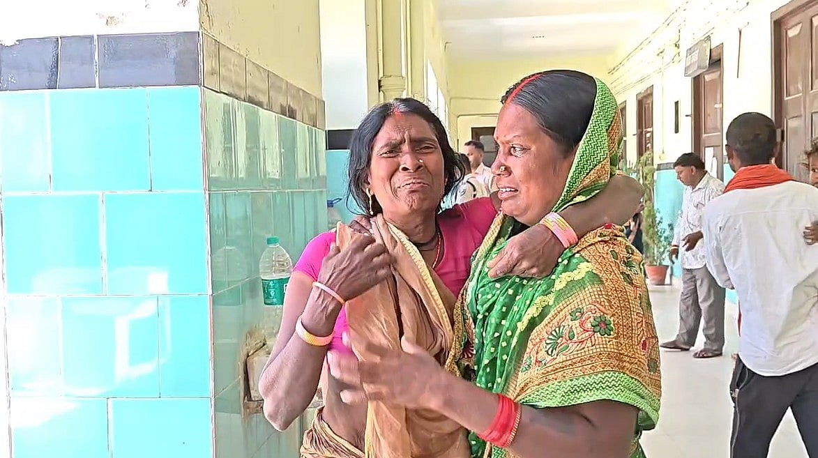 Women mourn the loss of a family member following hooch  tragedy in East Champaran.