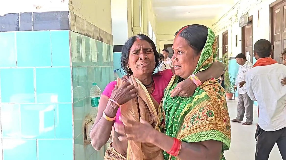 Women mourn the loss of a family member following hooch  tragedy in East Champaran.