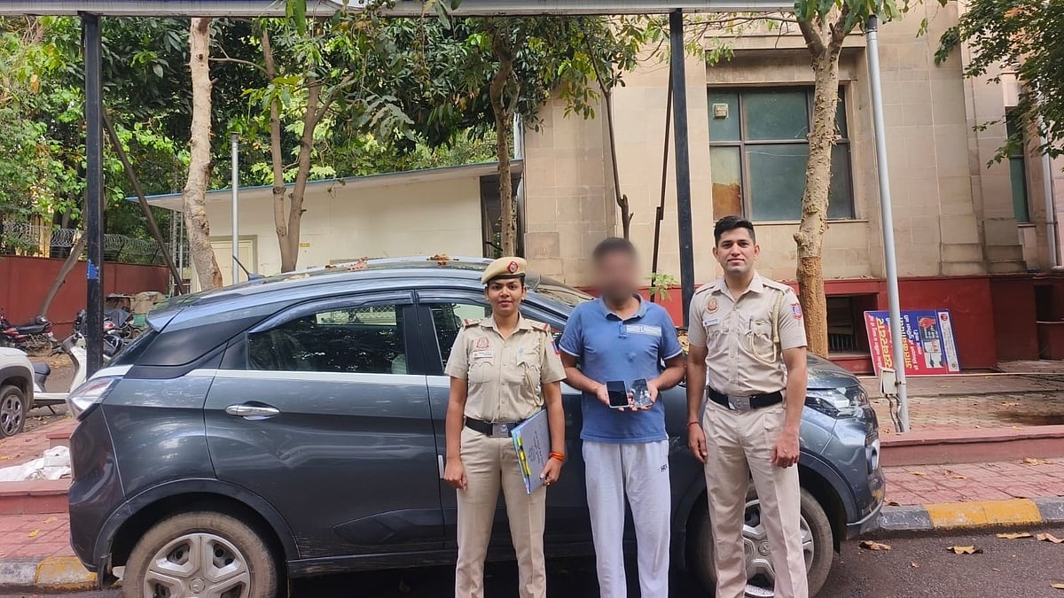 The accused  Mohammad Javed following his arrest