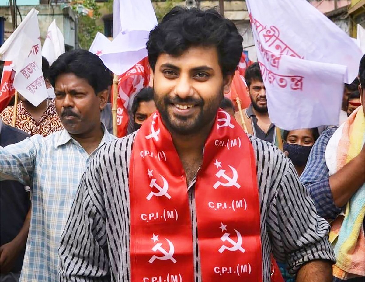 Srijan Bhattacharya, a key face of CPIM's election campaign in Bengal