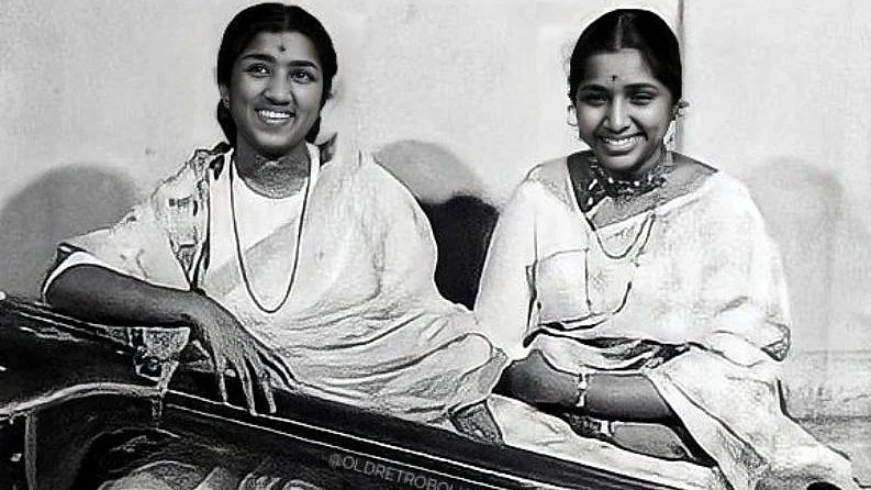 One for the ages: Lata Mangeshkar (L) and Asha Bhosle