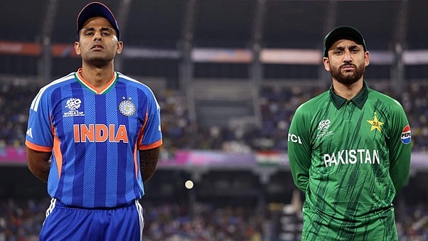 The cold vibes between India and Pakistan captains told it's own story.