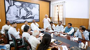 The meeting in progress