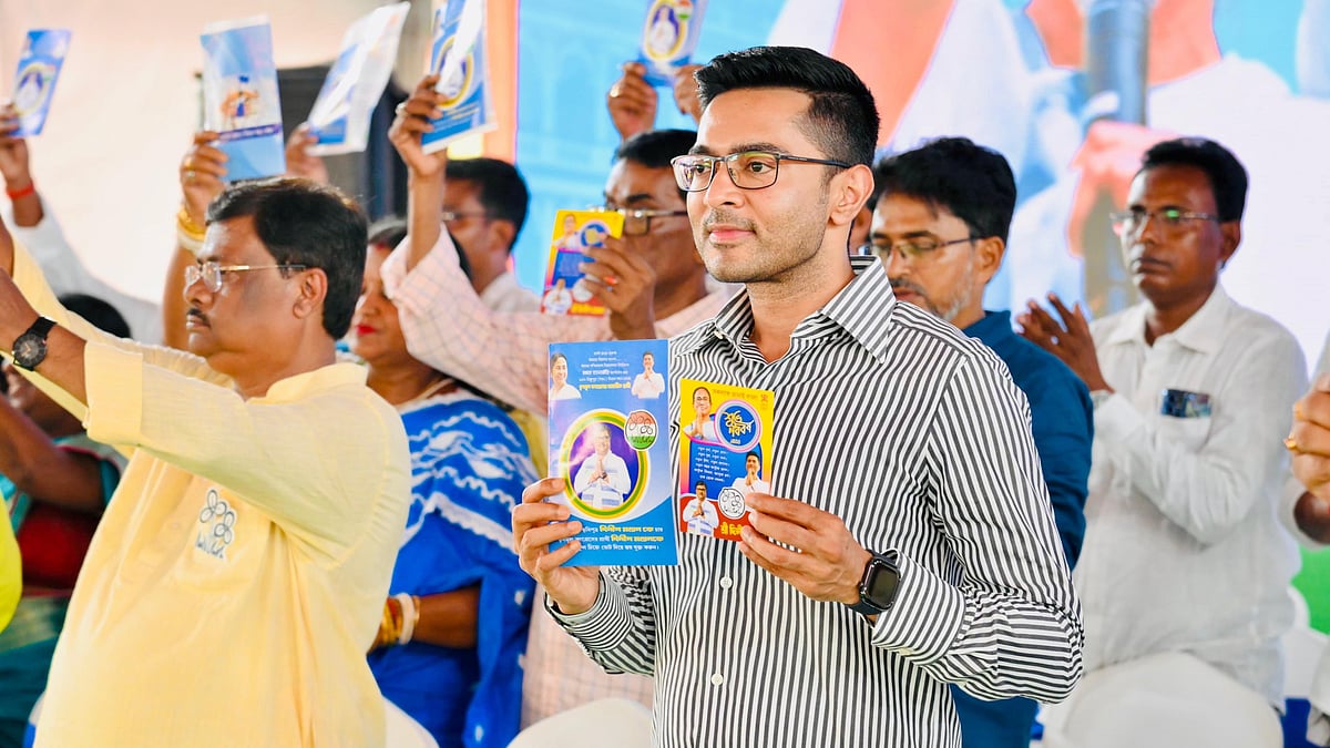 Abhishek Banerjee at a rally in Diamond Harbour