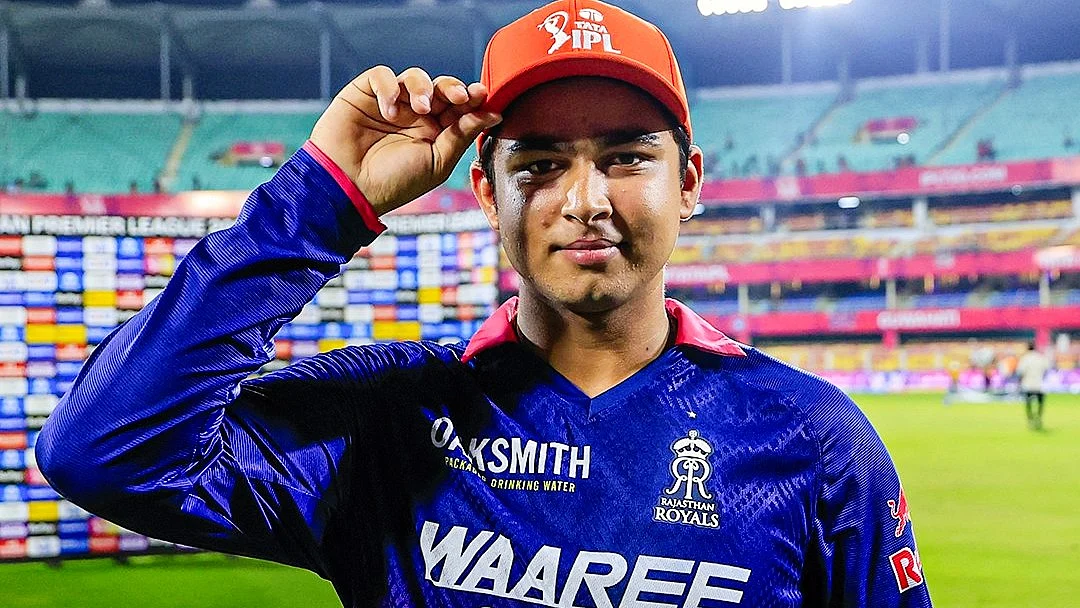 Vaibhav with his Orange Cap as IPL 2026's maximum run-scorer thus far