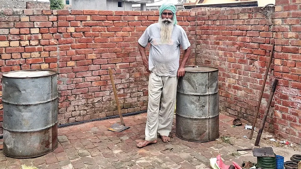 Dalbara Singh has borrowed money to stock some diesel amidst the growing fuel shortage