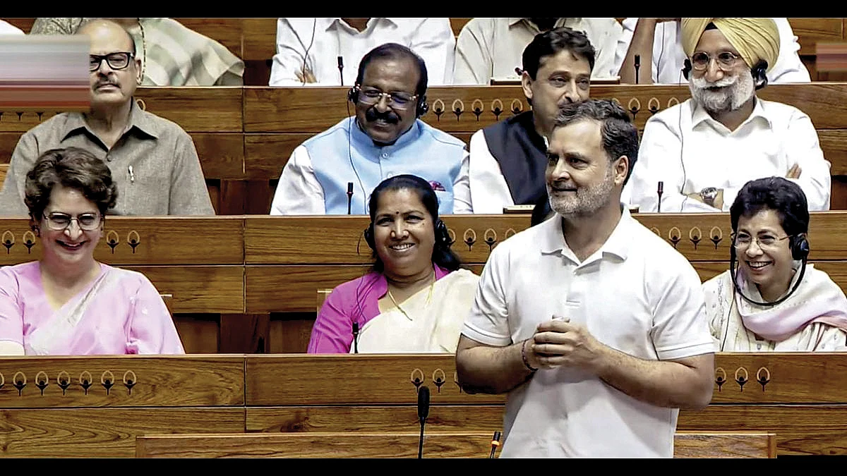 Lok Sabha LoP Rahul Gandhi addresses the special session on the women’s reservation Bill