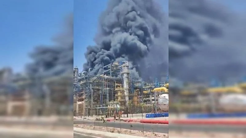 Firefighting teams and plant safety personnel were deployed. 