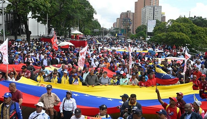 Nationwide protests against US sanctions gain momentum across Venezuela.