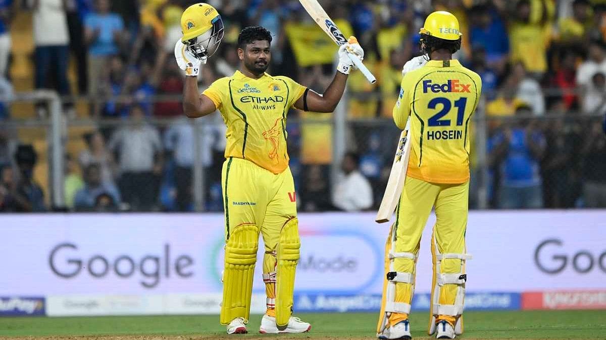 Sanju Samson on completing his second century of IPL 2026.