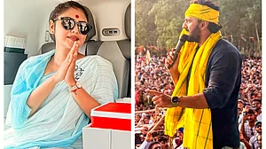 TMC MPs Saayoni Ghosh and Dev