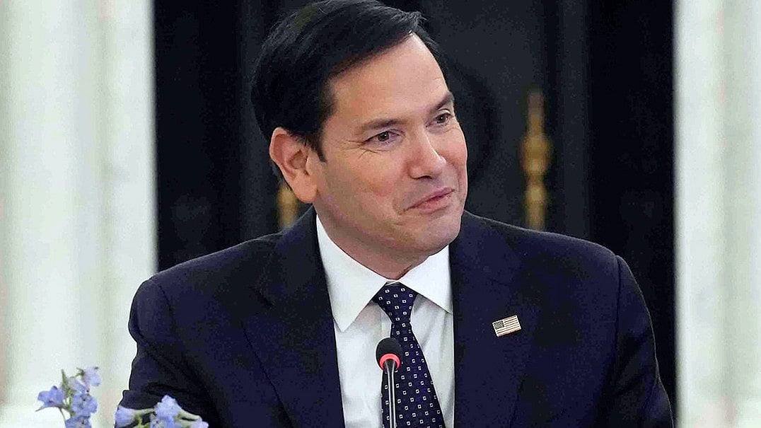 US secretary of state Marco Rubio during a meeting in Washington.