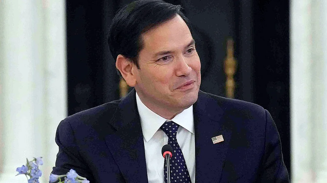 US secretary of state Marco Rubio during a meeting in Washington.