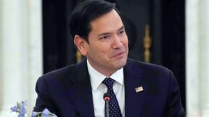US secretary of state Marco Rubio during a meeting in Washington.