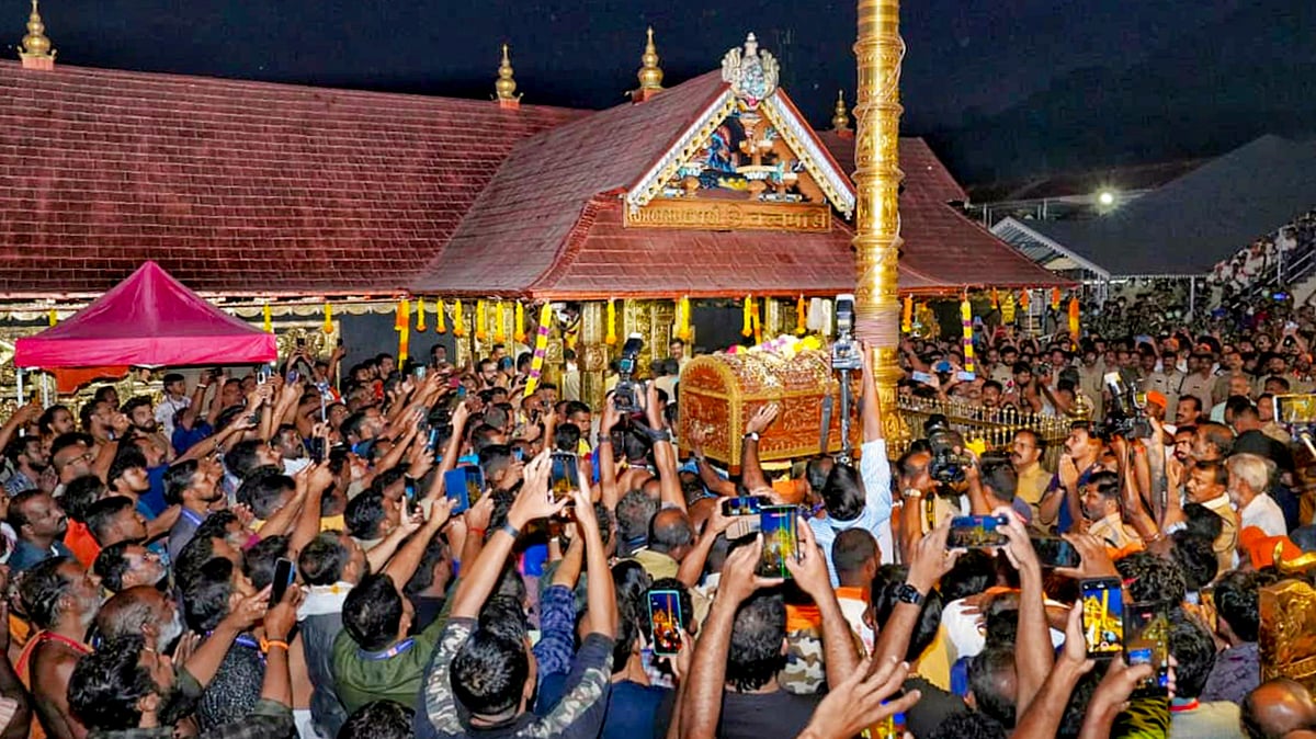 The Sabarimala temple draws huge crowds during peak worship season