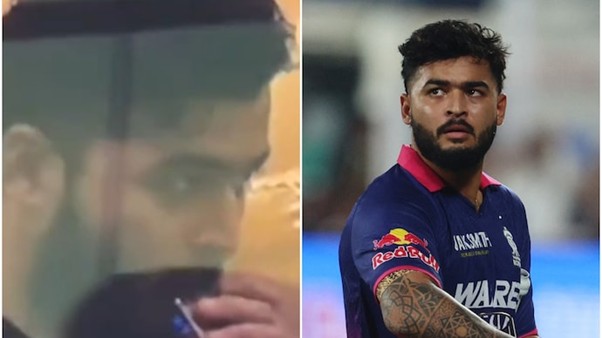 The clip which allegedly shows Riyan Parag vaping in the dressing room