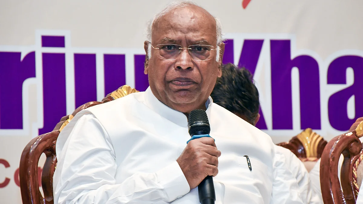 Congress president Mallikarjun Kharge.
