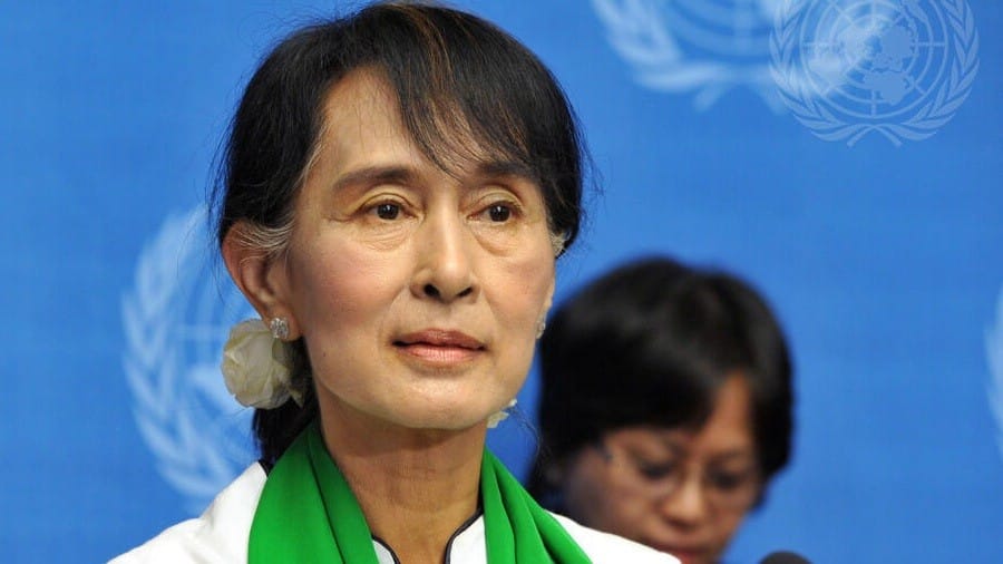 Myanmar leader Aung San Suu Kyi 