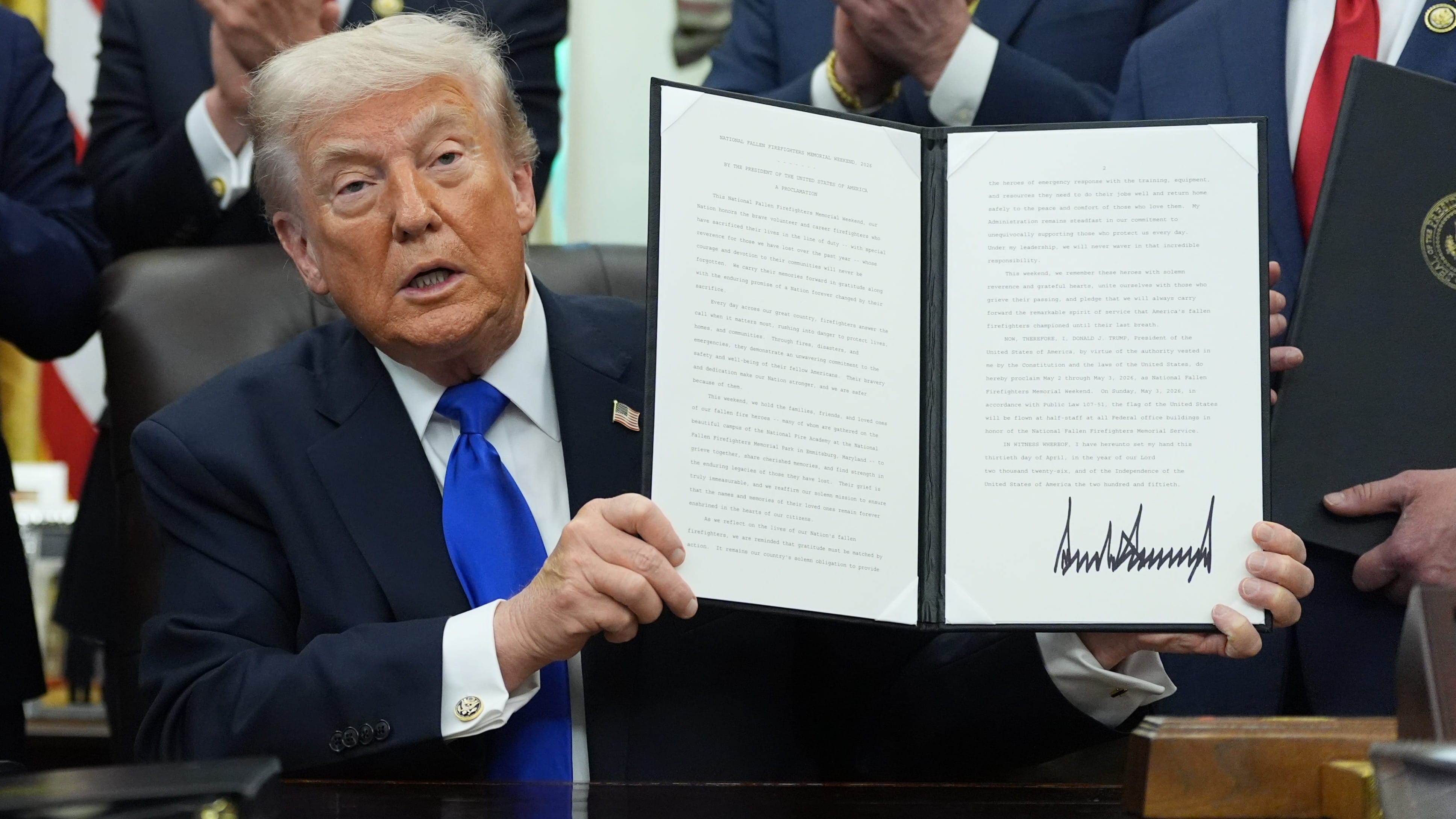 US President Donald Trump at White House.