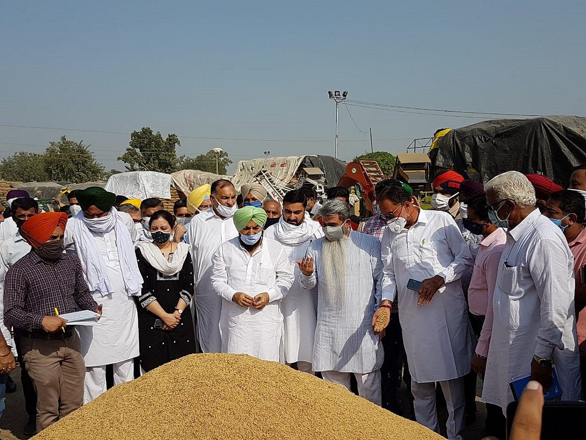 Rajpura MLA Hardial Singh Kamboj, Patiala Deputy Commissioner Kumar