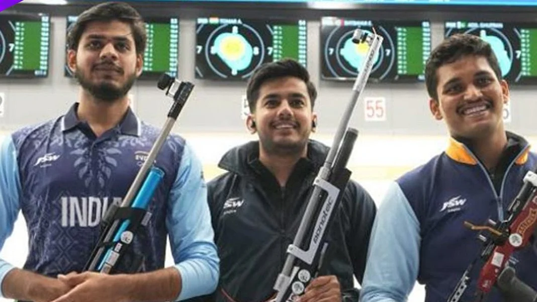 Asian Games: India strikes first gold in Men's 10m Air Rifle Team event