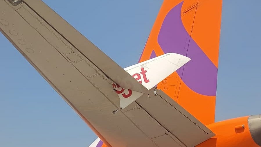 Delhi Airport Plane Collision Damaged Akasa and SpiceJet