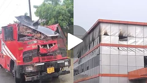 greater noida electronic chip factory fire
