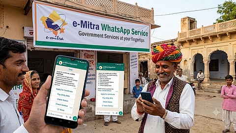 Caste and residence certificates can now be obtained via e-Mitra WhatsApp Service