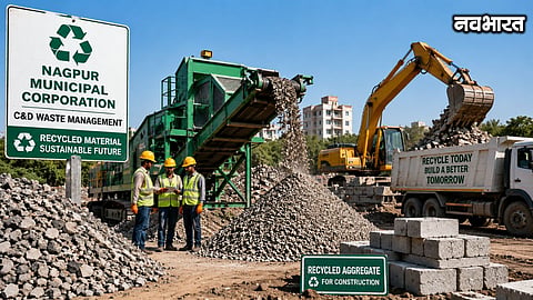 Decision confined to paper! Rule on using recycled materials in Nagpur ignored