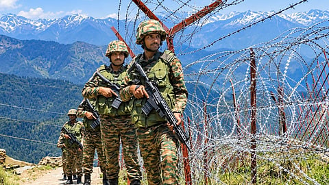 Army soldiers in  Jammu and Kashmir.