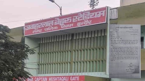 Congress letter seeking Nehru Stadium reservation for Rahul Gandhi’s proposed Indore visit