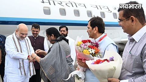 Sunetra Pawar tied Rakhi to Amit Shah