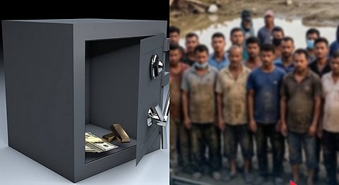 Nepal bank locker washed in by the waters 29 people to steal cash recovered 92 lakh srs13