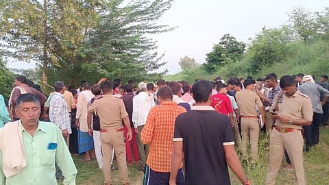  18 Buffaloes Drown in Khari River Agra Police and Villagers Launch Rescue