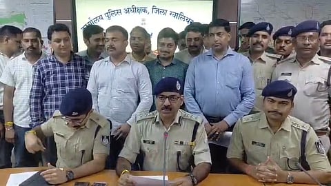 Gwalior Police Displays Illegal Weapons Recovered from 12 Accused