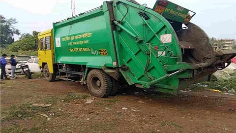 jafrabad garbage collection vehicle closed three months