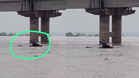 Prayagraj SDRF Rescues 75 Year Old Man After He Jumps into Ganga
