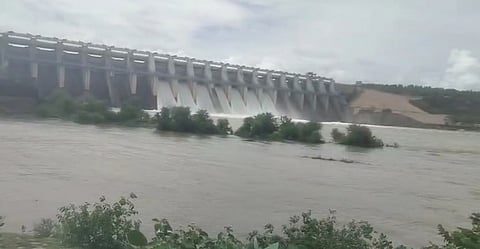 Bansagar Dam Gates Open