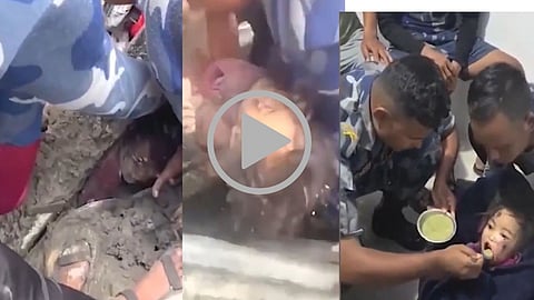 6 Year Old Girl Rescued in Nepal