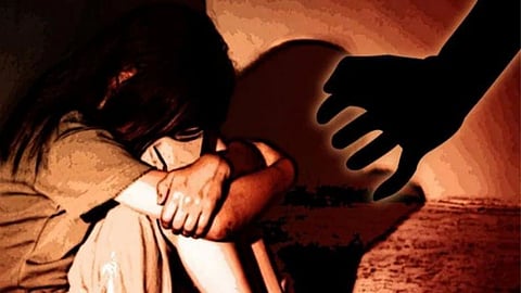 Conceptual graphic of minor girl abuse case in Delhi Bawana school