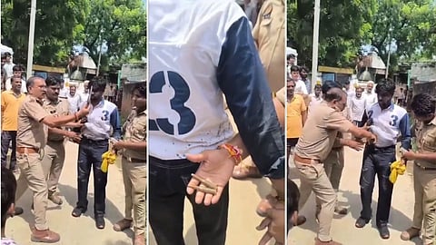 Agra Etmadpur Police Viral Video Raises Questions Over Pistol Recovery Operation