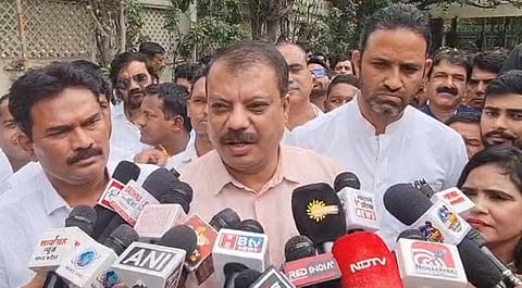 Madhya Pradesh Leader of Opposition Umang Singhar addresses the media