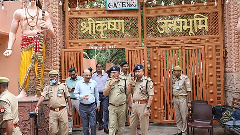 Mathura  High Alert Ahead of Krishna Janmashtami, Officials Inspect Security  t Krishna Janmabhoomi